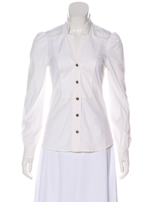 Gucci Long Sleeve Button-Up Top