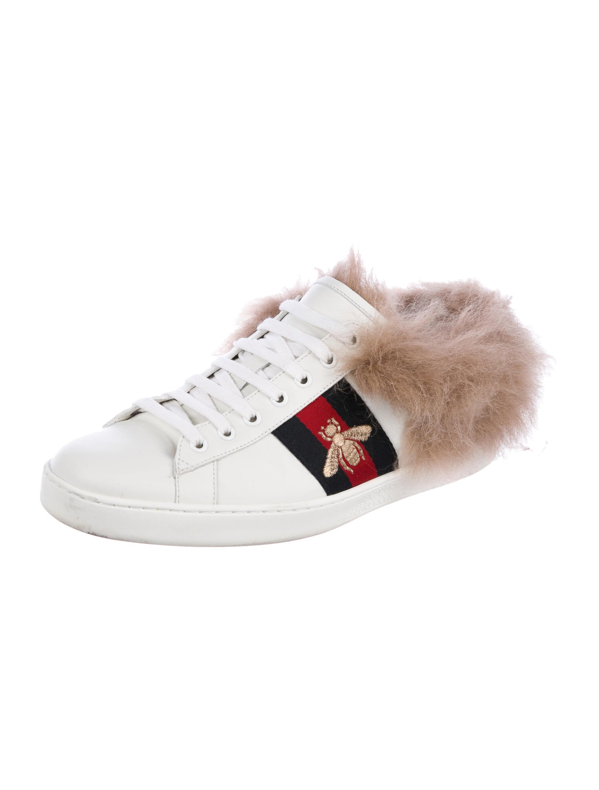 gucci ace with fur