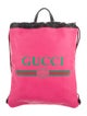 Gucci Logo Drawstring Backpack