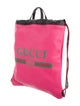 Gucci Logo Drawstring Backpack