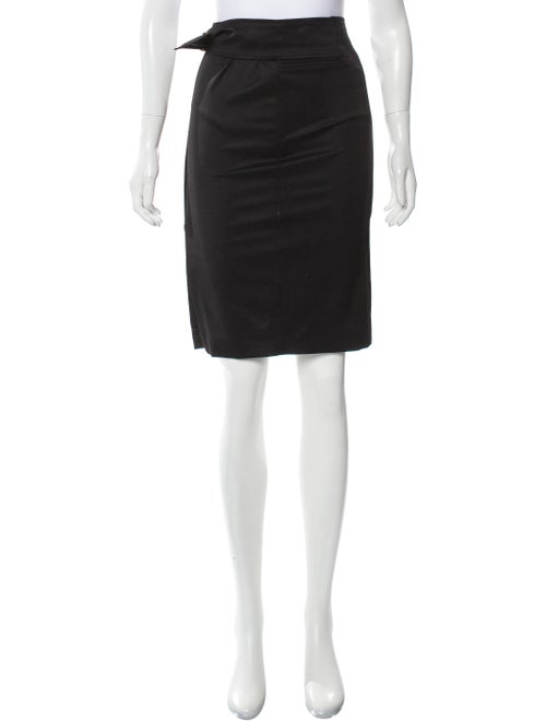 Gucci Wool Pencil Skirt Black