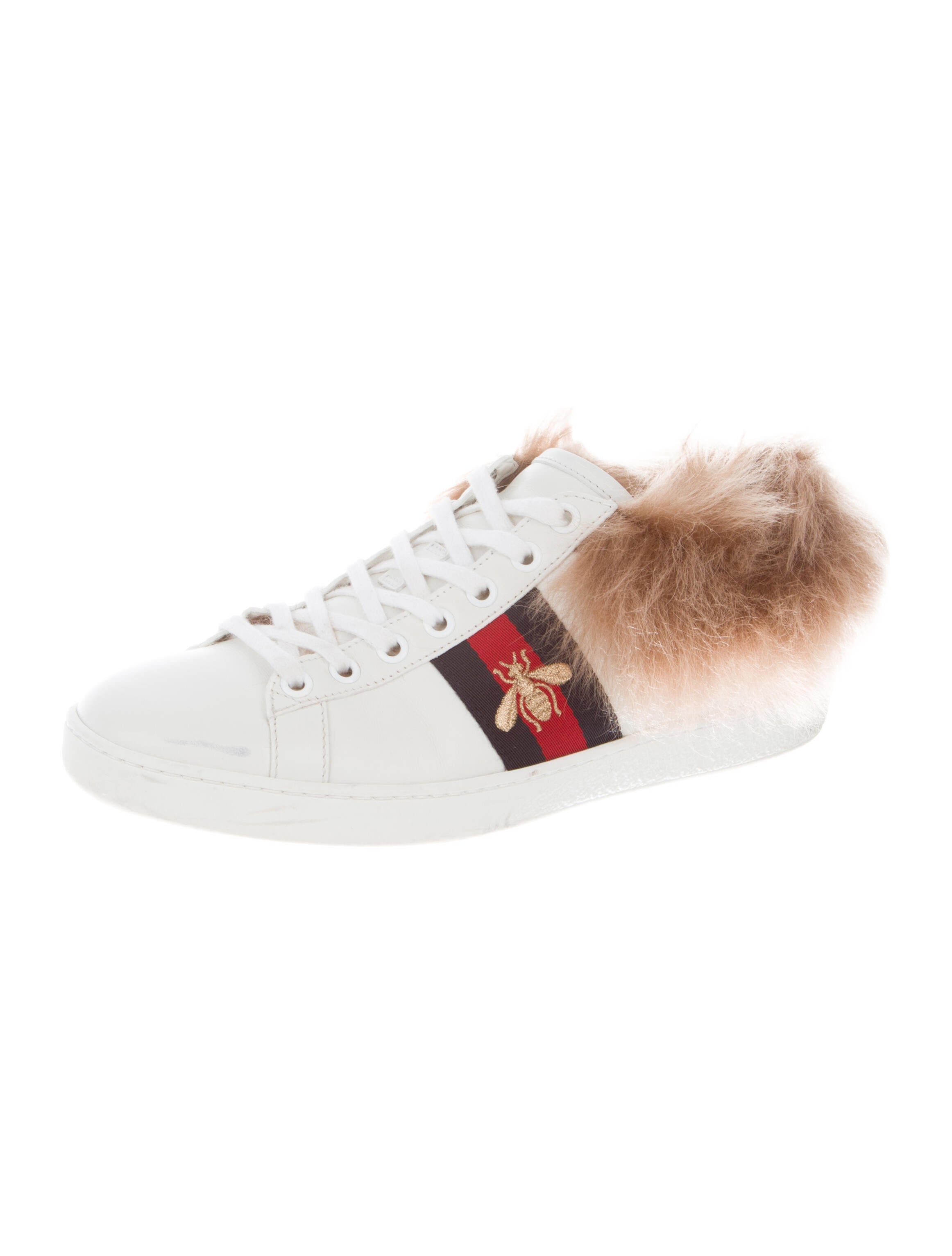 Gucci Ace Fur-Lined Sneakers