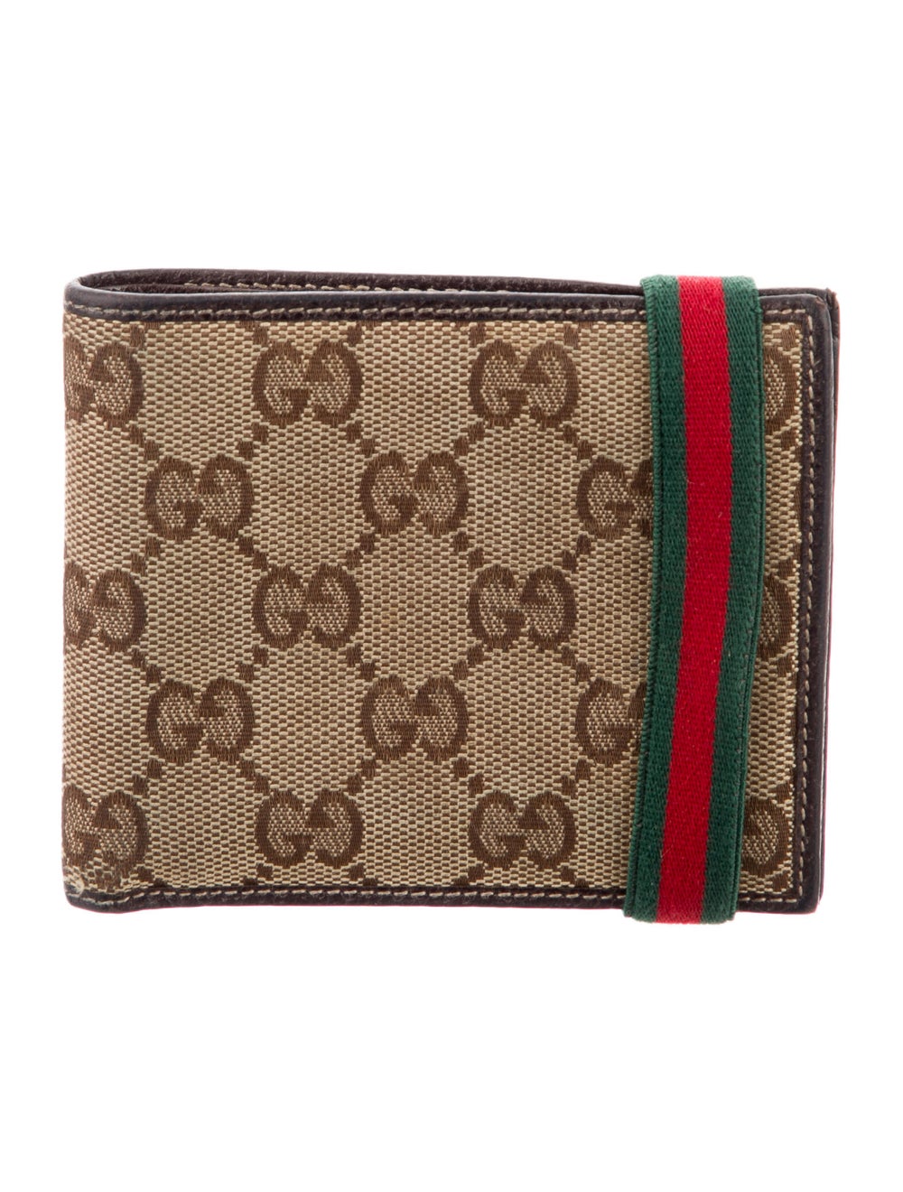 Gucci GG Canvas Web Bifold Wallet Accessories Gucci GG Canvas Web Bifold Wallet Accessories