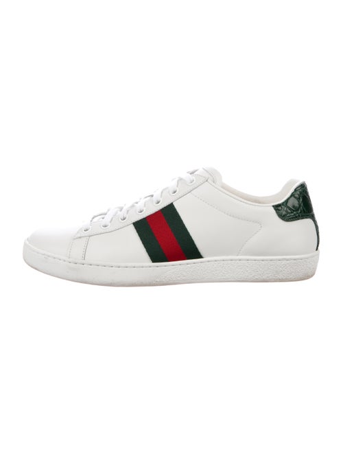 Gucci Ace Gucci Web Accent Sneakers White