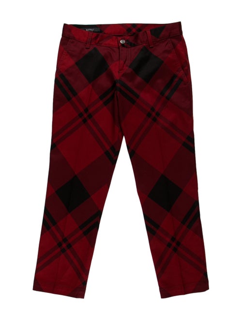 Gucci Plaid Skinny Pants red