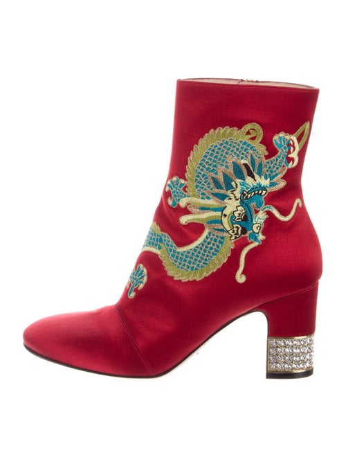Gucci Candy Ankle Boots Red