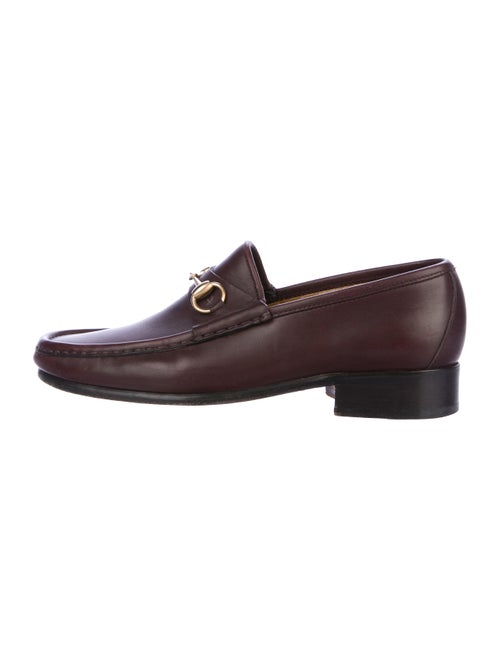 Gucci Horsebit Leather Loafers brown