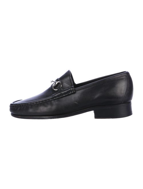Gucci Horsebit Leather Loafers black