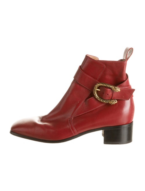 Gucci Leather Dionysus Boots red