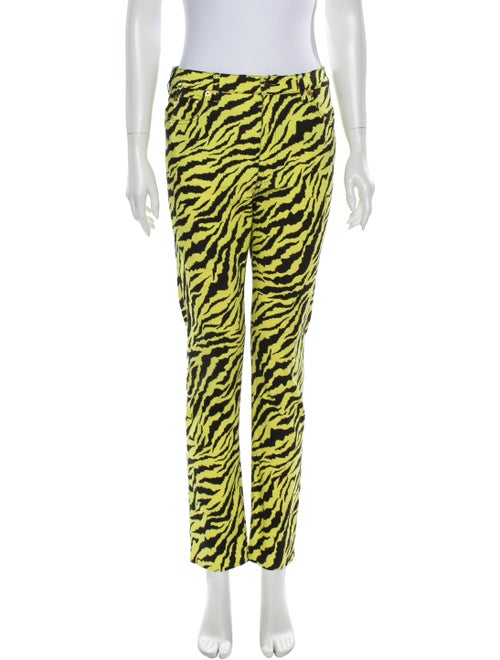 Gucci Mid-Rise Straight Leg Jeans Yellow