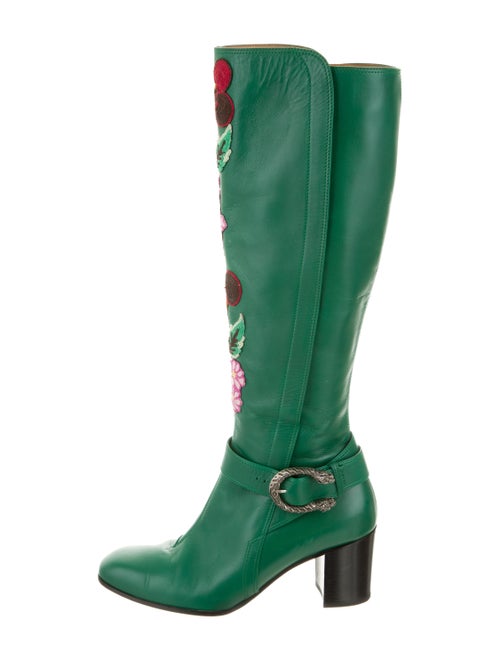 Gucci Elizabeth Dionysus Boots green