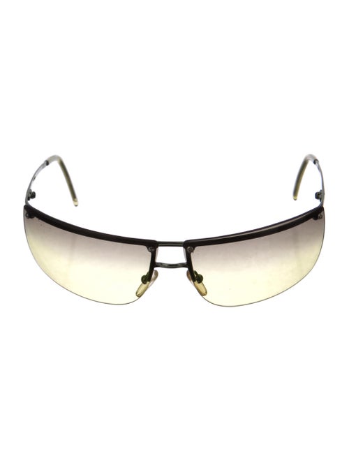 Gucci Rimless Square Sunglasses Lime