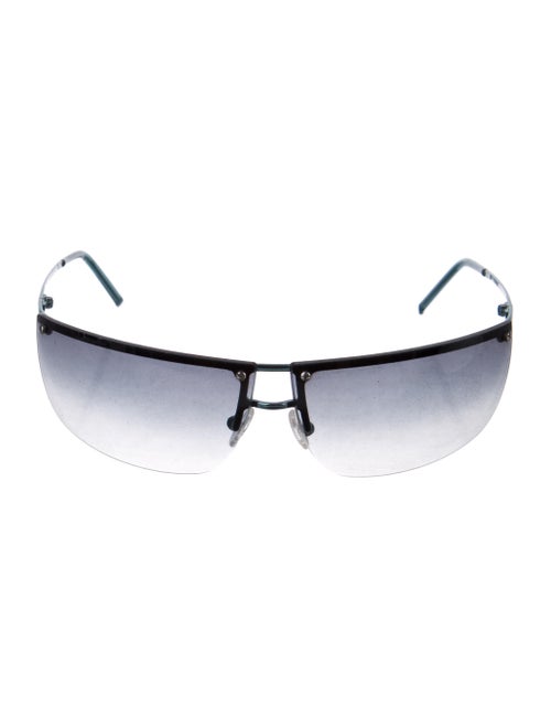 Gucci Rimless Gradient Sunglasses Turquoise