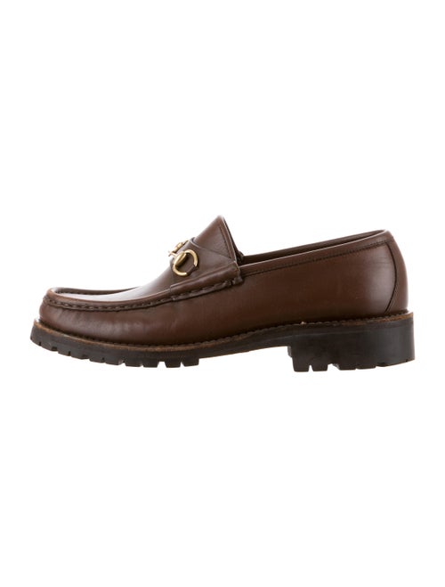 Gucci Horsebit Leather Loafers Brown