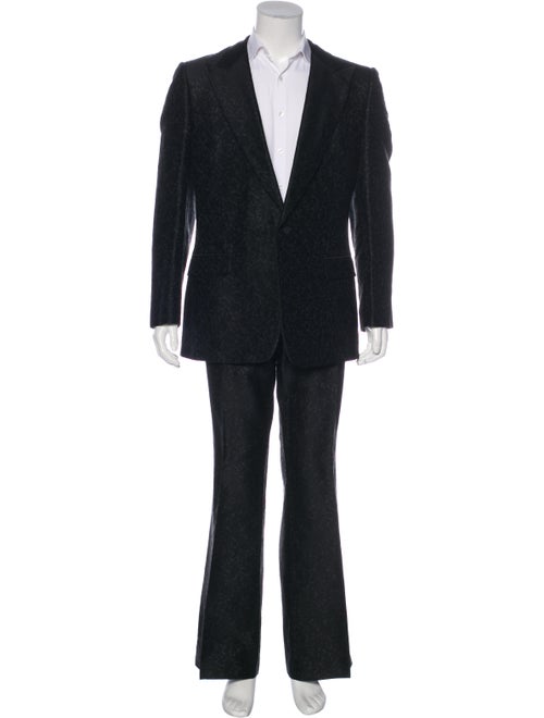 Gucci Floral Two Piece Suit Set black