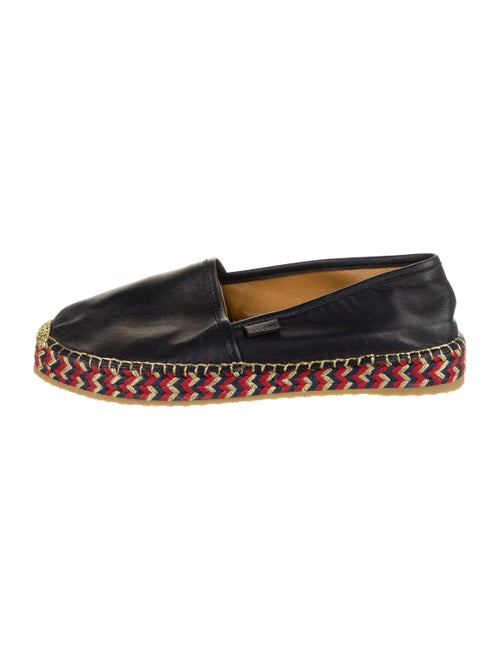 Gucci Charlotte Leather Espadrilles Blue