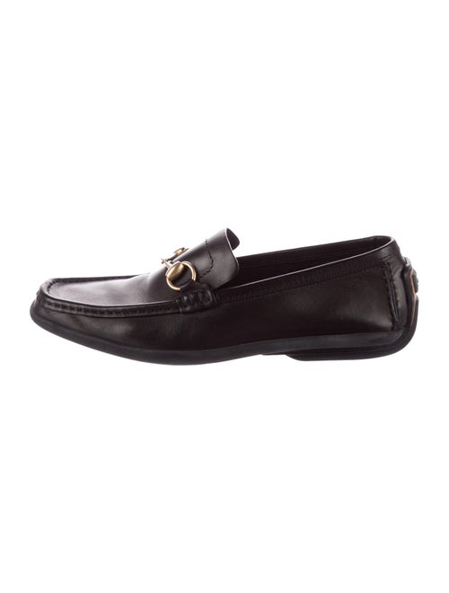 Gucci Horsebit Leather Loafers Black