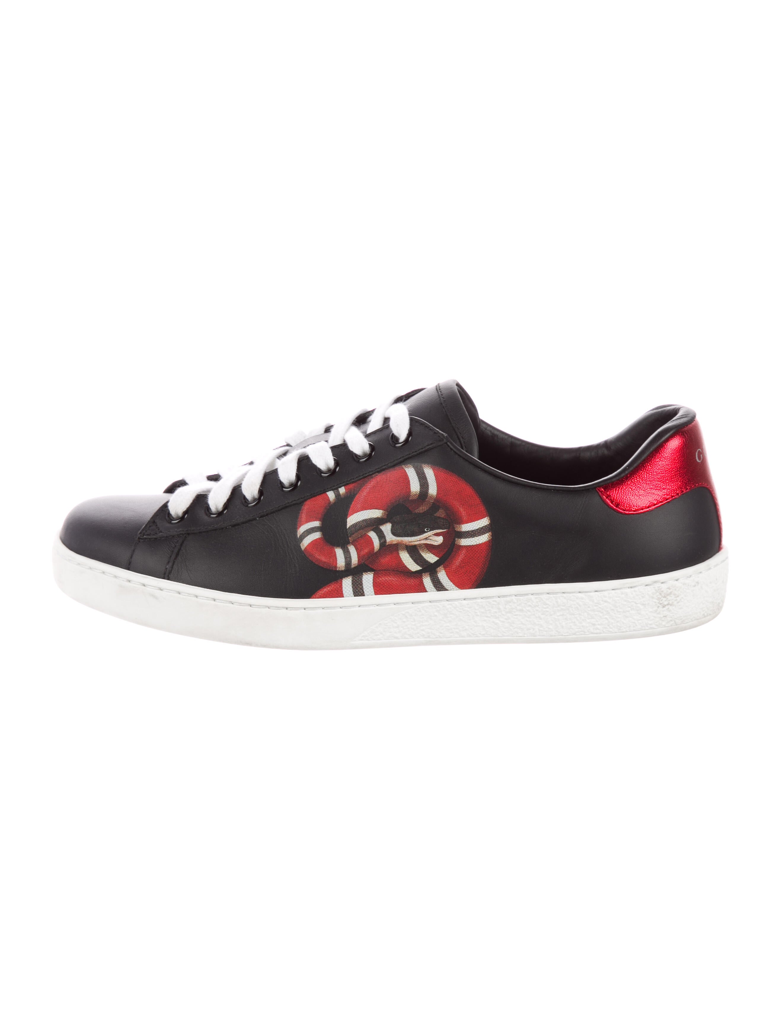 gucci ace kingsnake print sneaker