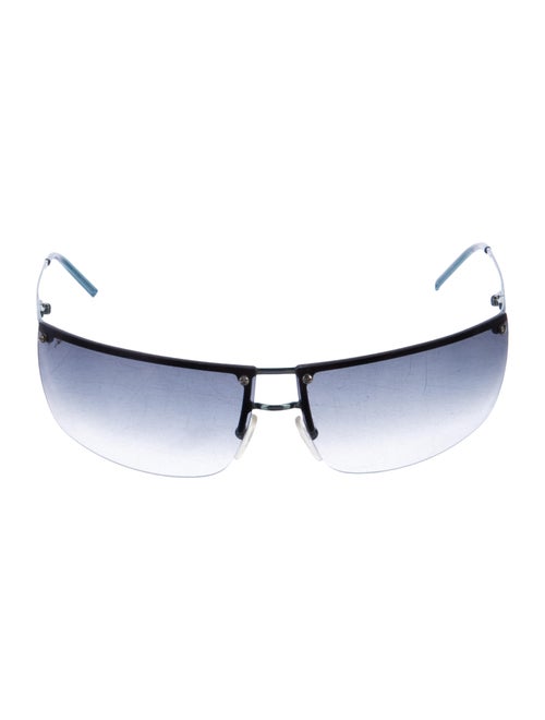 Gucci Rimless Gradient Sunglasses Blue