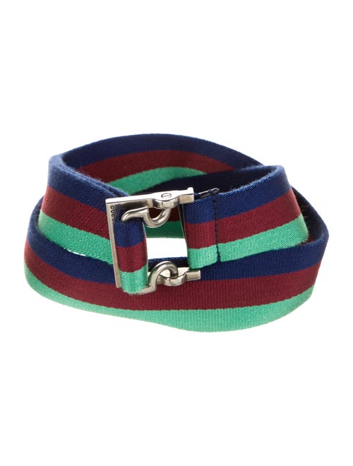 Gucci Woven Hip Belt Navy