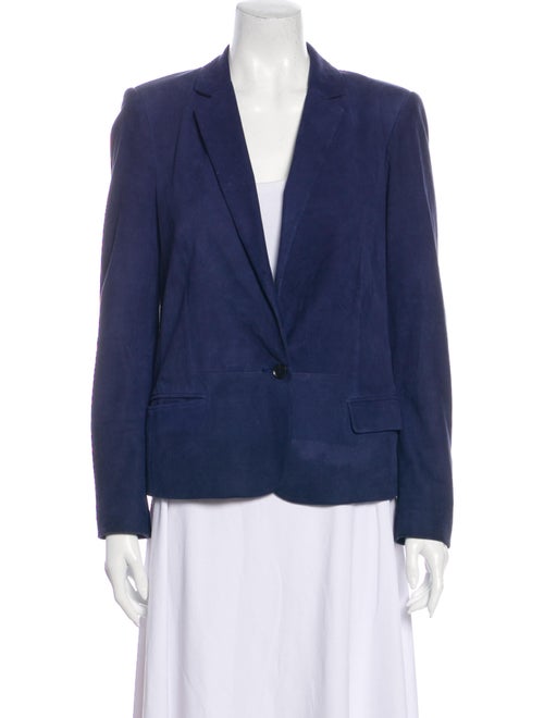 Gucci Leather Blazer Blue
