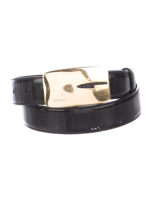 Gucci Patent Leather Belt Black