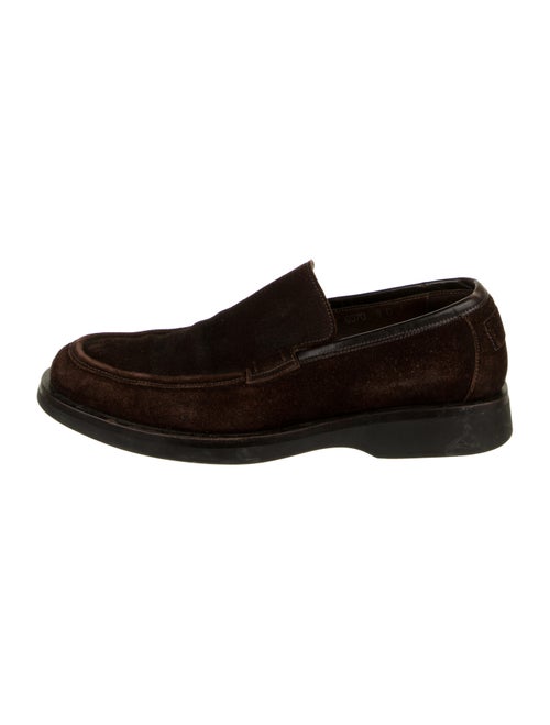 Gucci Suede Dress Loafers brown