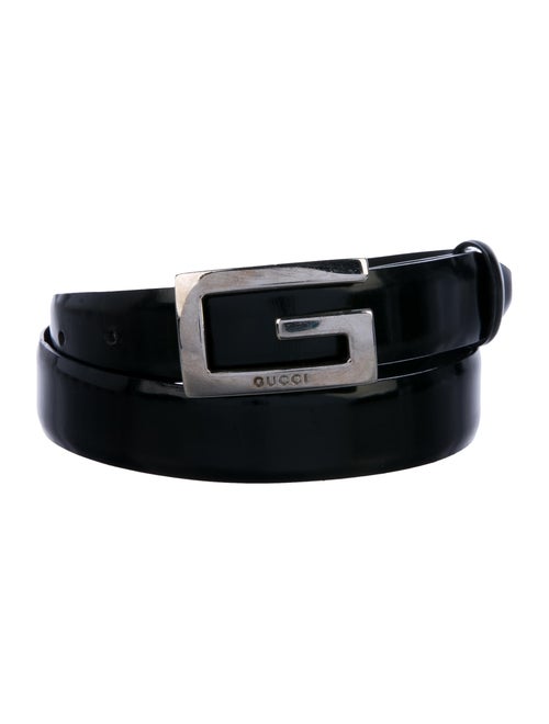Gucci Leather Logo Belt Black
