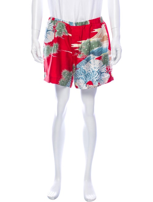 Gucci Silk Printed Shorts multicolor