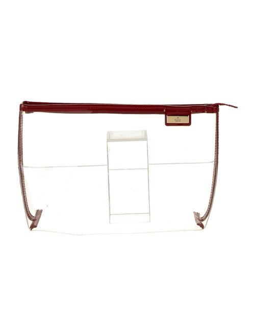 Gucci Vintage PVC Cosmetic Bag Clear