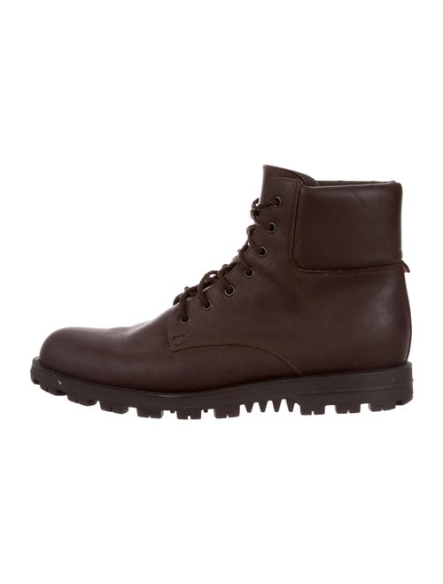 Gucci Leather Ankle Boots brown