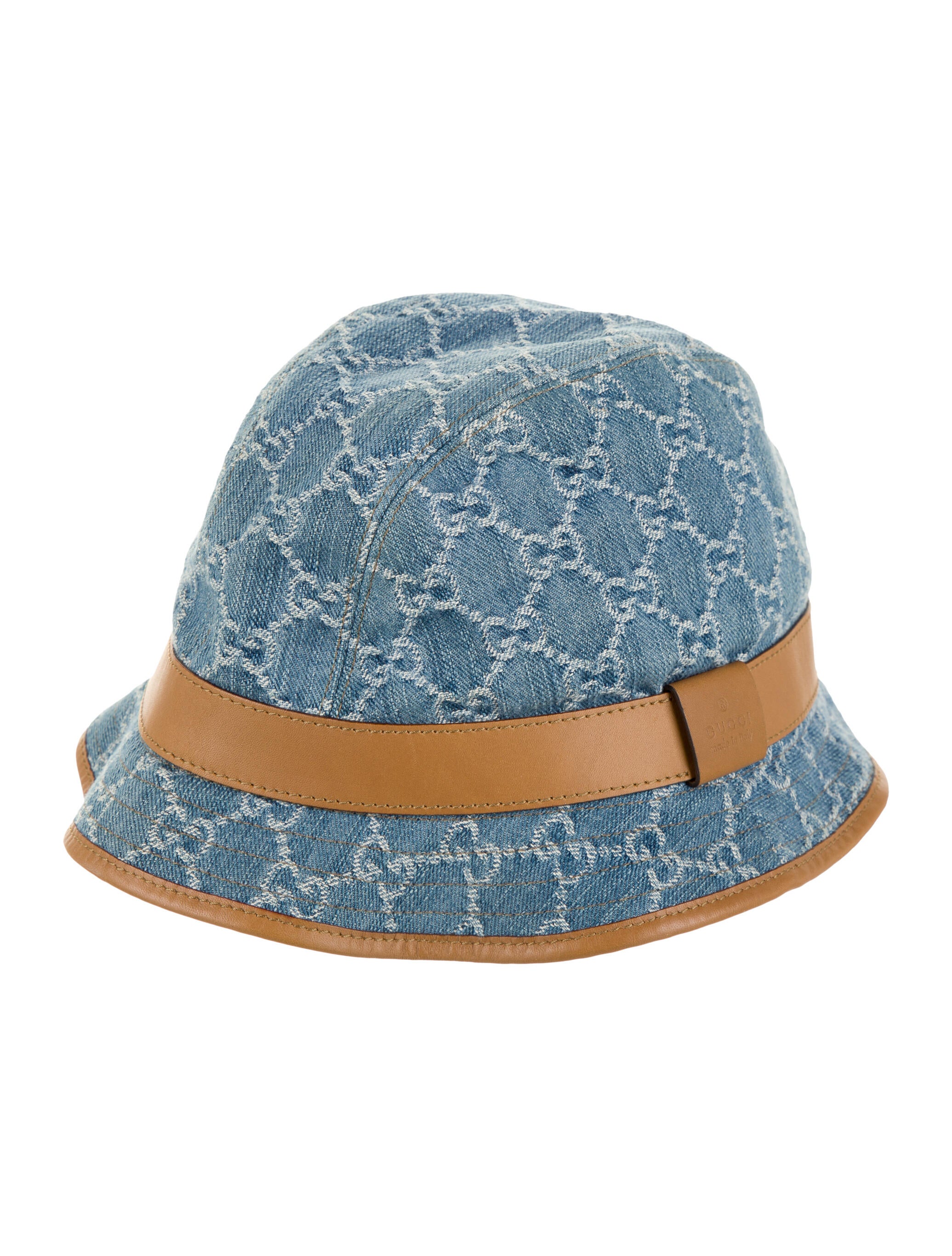 Gucci GG Denim Bucket Hat Accessories GUC476481 The RealReal