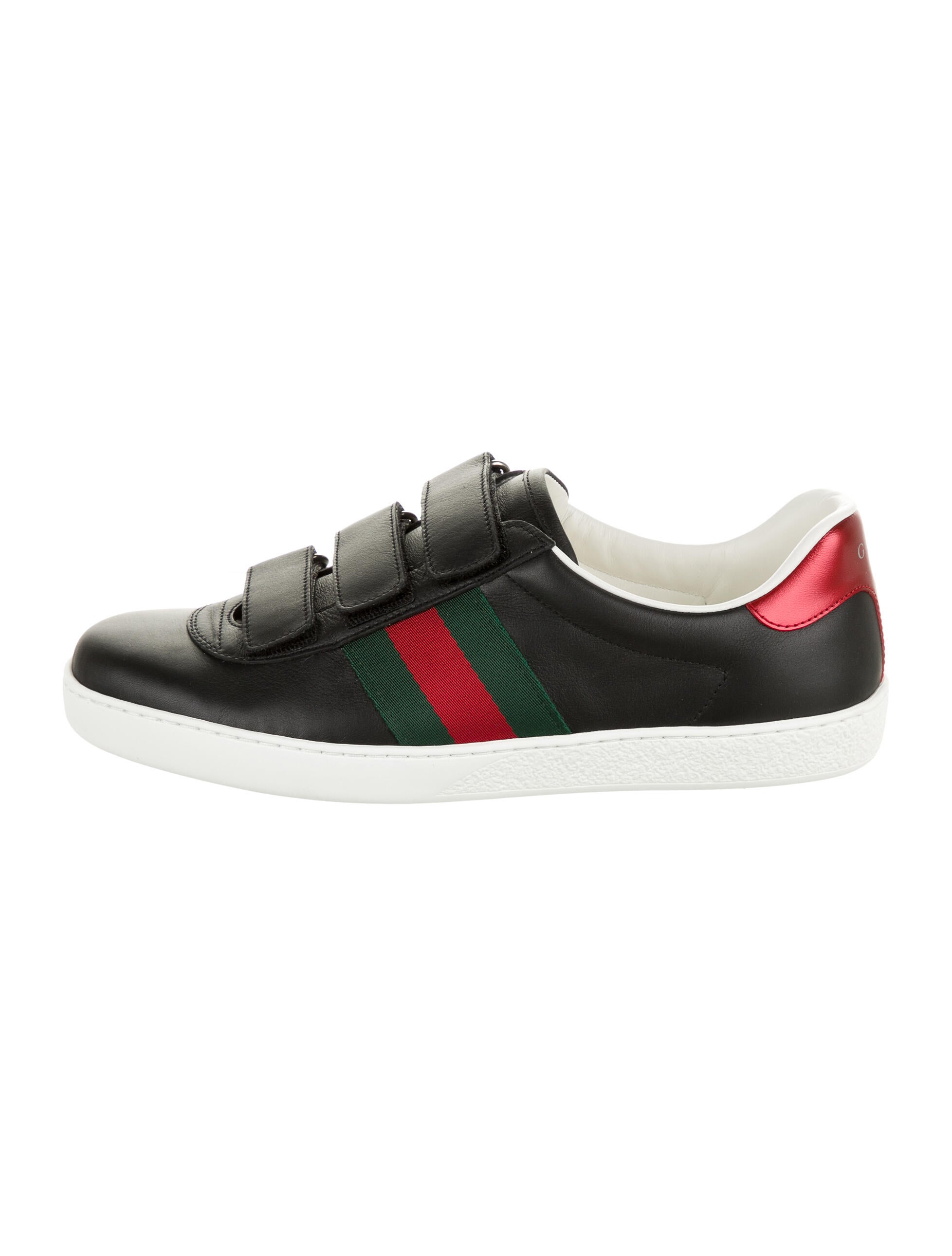 Gucci Leather New Ace Sneakers w/ Tags - Black Sneakers, Shoes - GUC478128  | The RealReal
