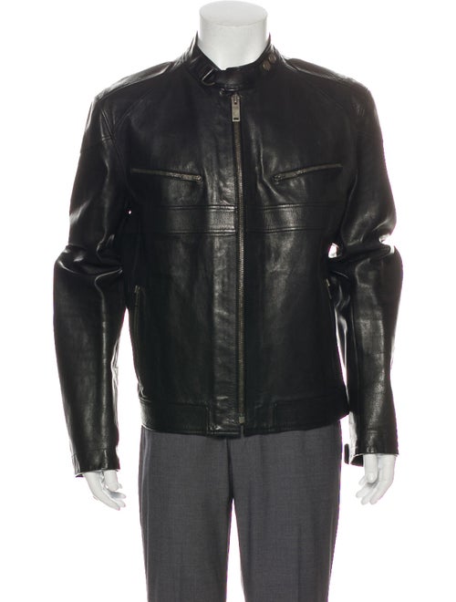 Gucci Leather Moto Jacket Black