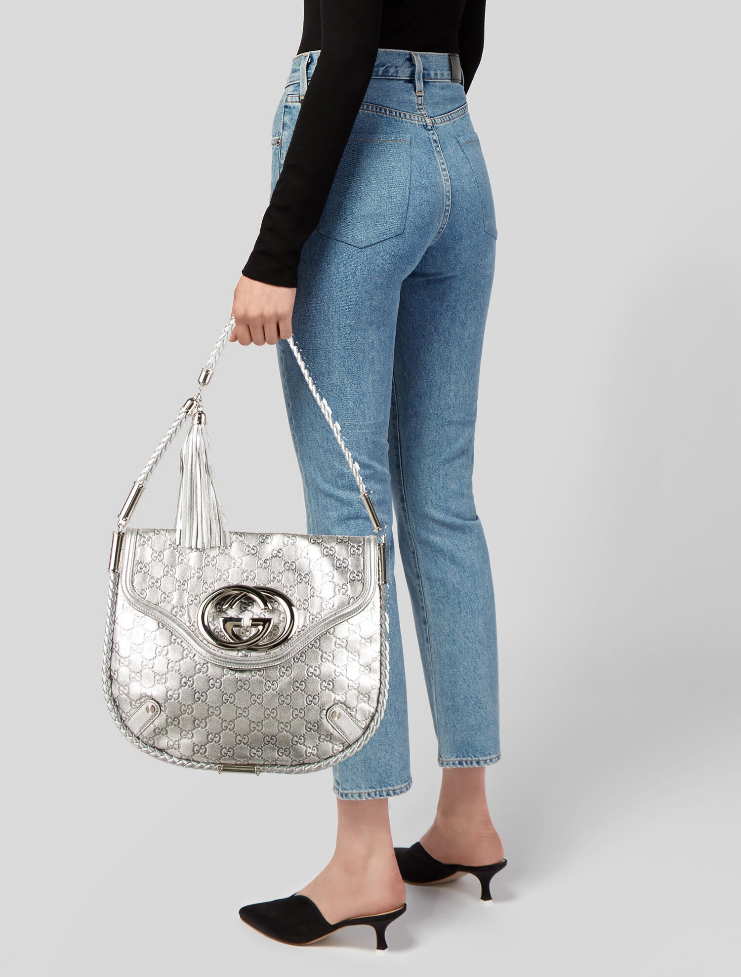 Gucci Britt Signature Shoulder Bag