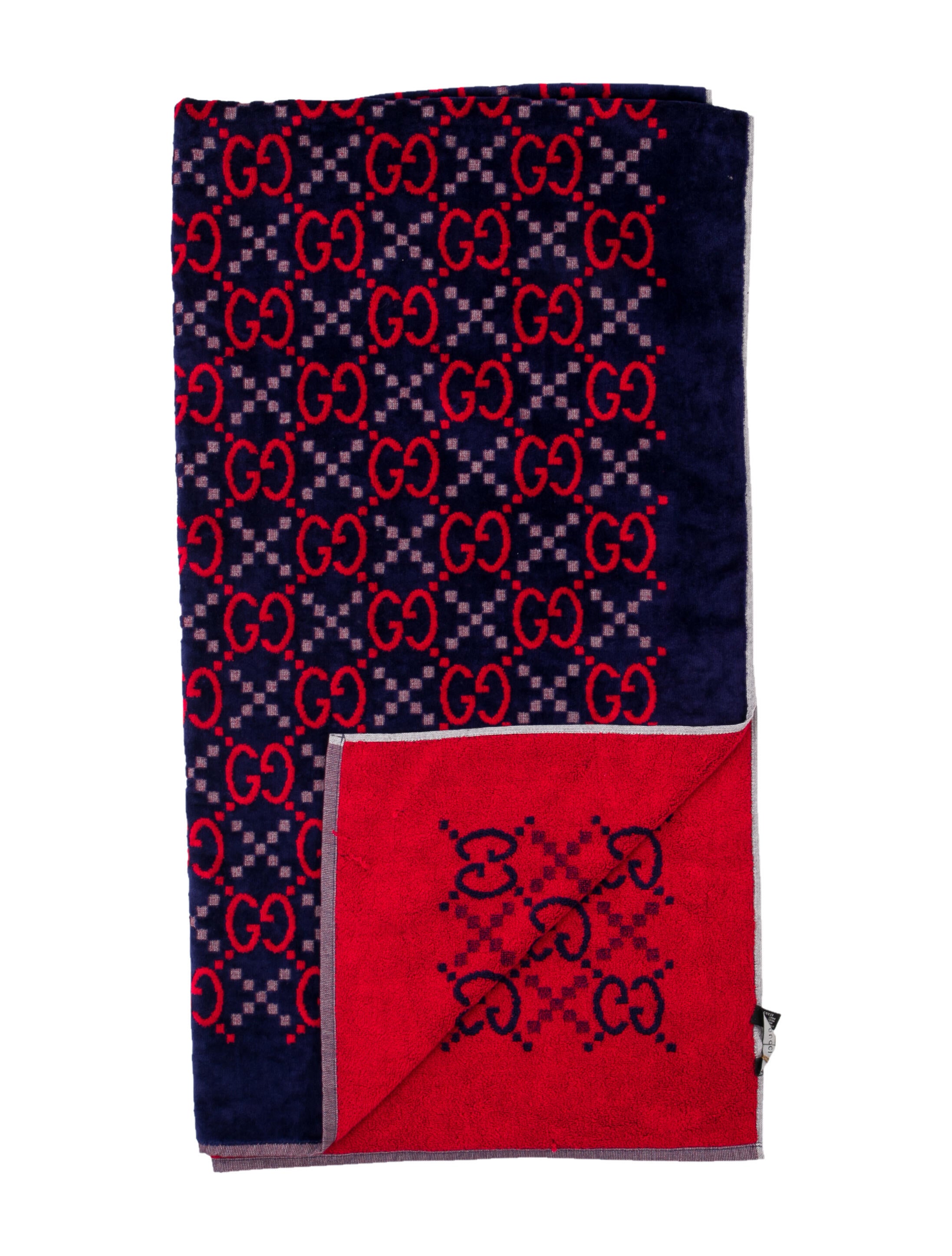 Gucci GG Beach Towel w/ Tags Blue Bath, Bedding & Bath GUC480217