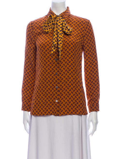 Gucci 2016 Silk Button-Up Top