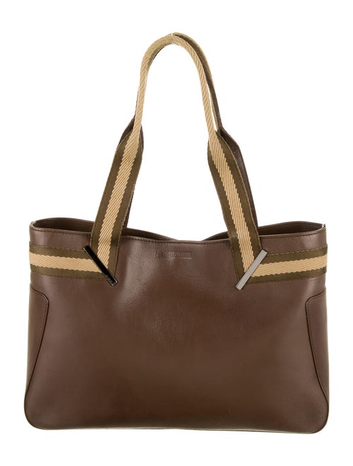 Gucci Leather Tote Bag Brown