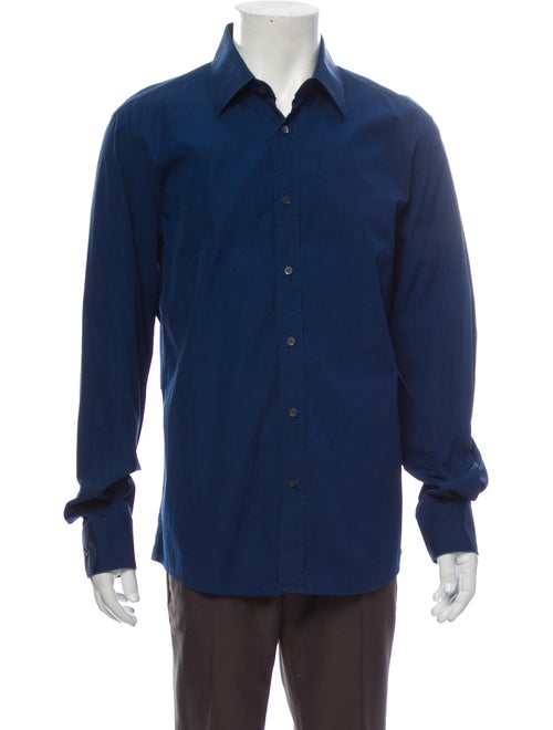 Gucci Long Sleeve Dress Shirt Blue