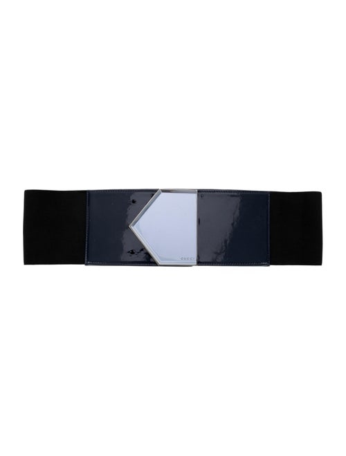 Gucci Patent Leather Waist Belt Black