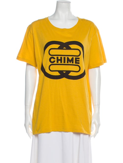 Gucci 2020 Graphic Print T-Shirt Yellow