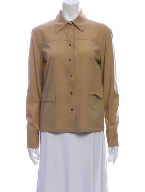 Gucci Long Sleeve Button-Up Top