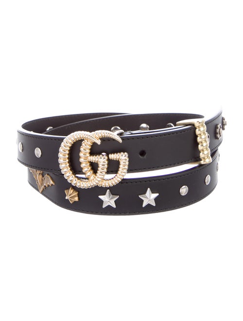 Gucci Studded Leather Belt Black