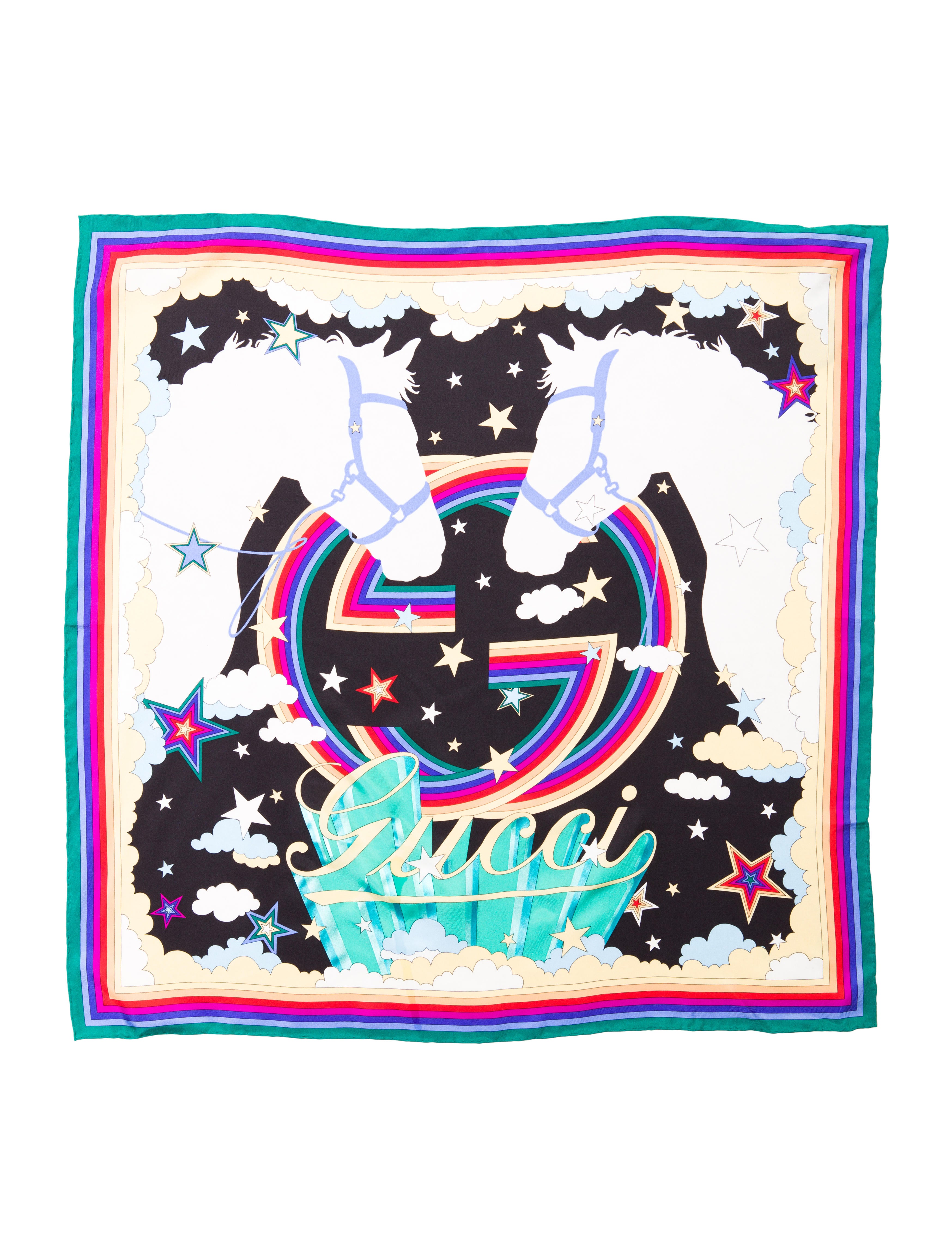 Gucci Silk Scarf w/ Tags Accessories GUC48568 The RealReal