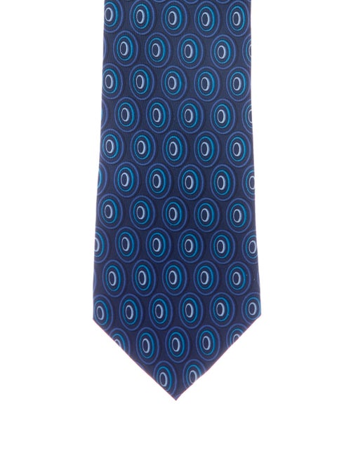 Gucci Silk Woven Tie blue