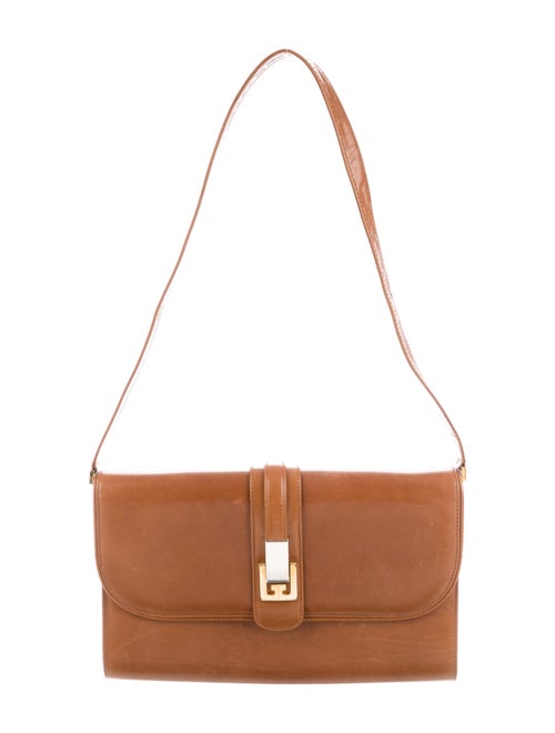 Gucci Vintage Leather Shoulder Bag Cognac