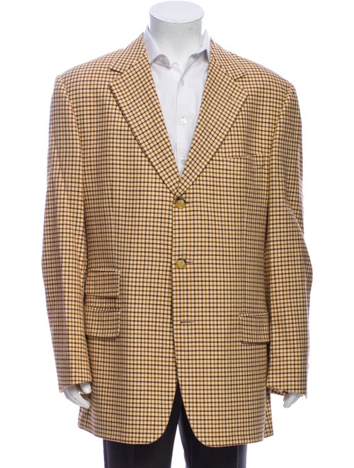 Gucci 1990's Plaid Print Blazer