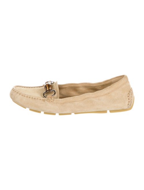 Gucci Horsebit Accent Suede Loafers