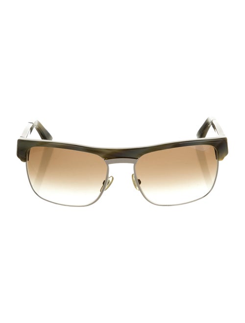 Gucci Tinted Square Sunglasses Green