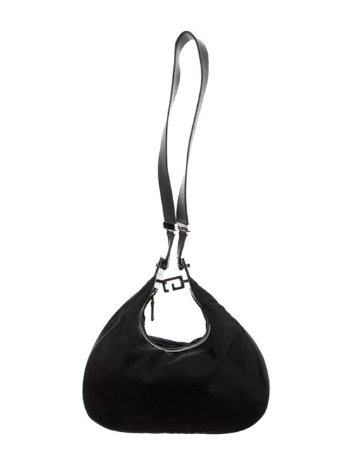Gucci Nylon Shoulder Bag Black